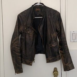 Banana Republic Distressed Moto Jacket
